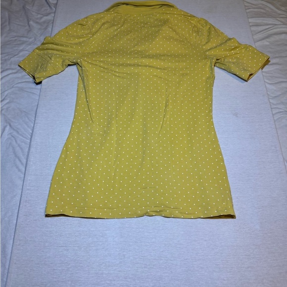 Tommy Hilfiger Yellow Polka Dot Blouse - Picture 4 of 5